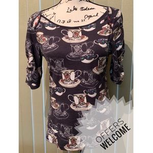 Anthropologie | Postmark Here & There Teacup Top